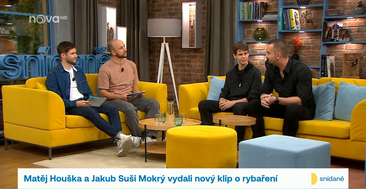 Jakub Suši Mokrý a Matěj Houška ve Snídani na TV Nova 24.10.2024
